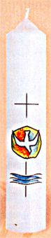 Taufkerze Tauftaube