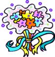 Blumenschmuck zur Taufe