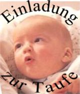 Einladung zur Taufe