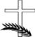 Kreuz mit Zweigen Palmen