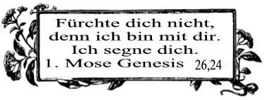 Zierrahmen Taufspruch