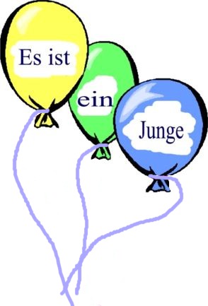 Ballons mit: Es ist ein Junge