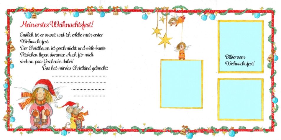 Babyalbum Seite Erstes Weihnachtsfest