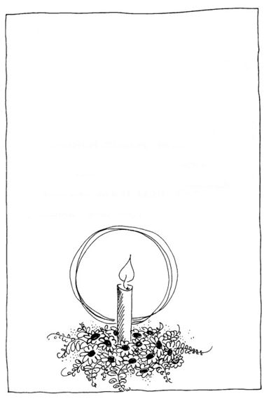 Kerze-auf-Briefblatt
